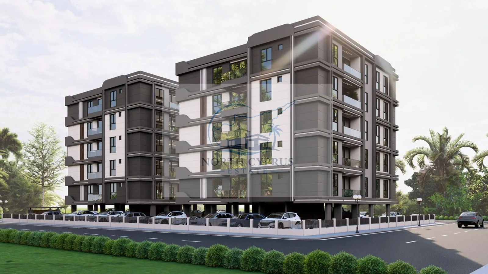 Girne Doğanköy'de Satılık 2+1 Yarım İnşaat | Deniz ve Dağ Manzaralı, 80 m²